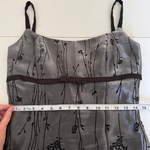 Dave‎ & Johnny Vintage Dress Women’s 7/8 Y2K Whimsigoth Empire Waist Long Gown - Picture 10 of 11